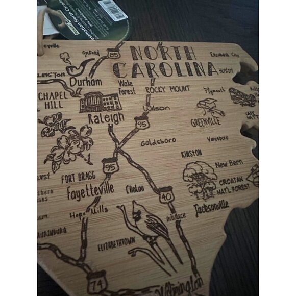 Destination North Carolina Bamboo Cutting & Serving Board - Picture 7 of 9